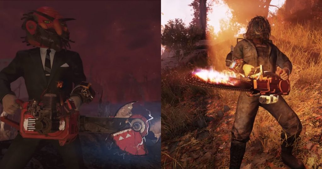 Fallout 76 Auto Axe and Chainsaw
